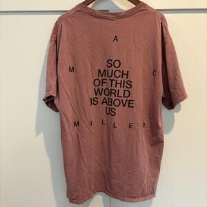 Mac Miller Shirt Mens XL Mauve So Much Of This World Is Above Us Graphic Hip Hop